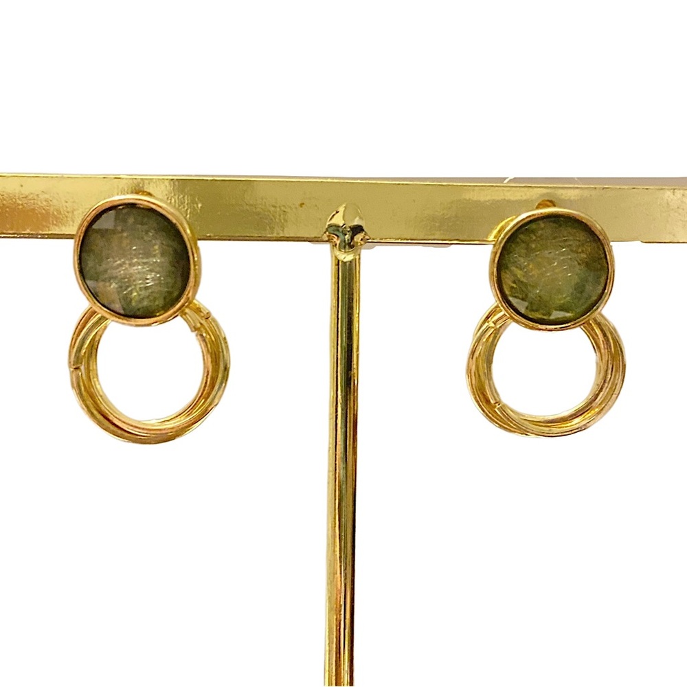 Two Circles Drop Earring